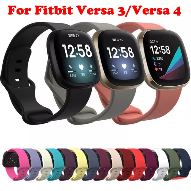 For Fitbit Versa 3 4/Sense 1 2 Strap Sport Watch Bands Silicone Wrist Bracelet