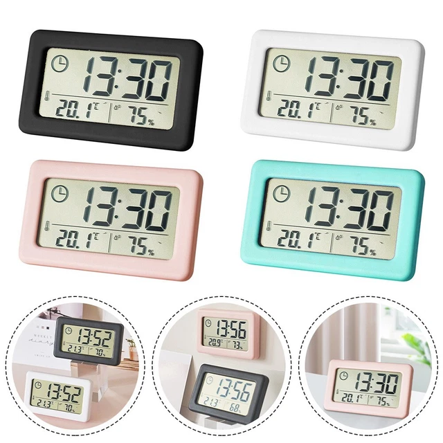 Orologio Alta Qualità Misuratore di Umidità Armadio Casa Camere da Letto °C/°F 12/24 Ore