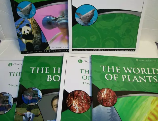 Aig God's Design For Life- 6 Pc. Set The Human Body-Plants-Animals- By Lawrence