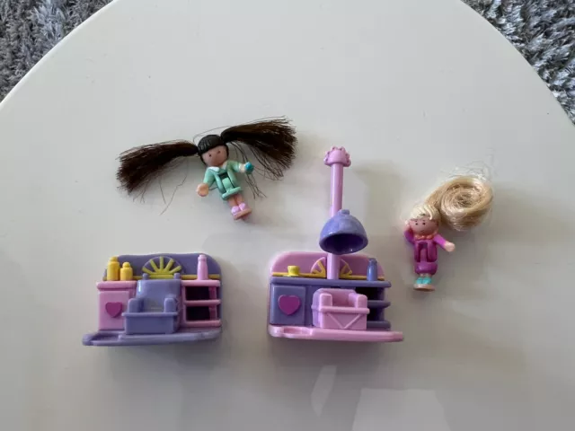 Polly Pocket Comb N Curl Salon 1995 Vintage Bluebird