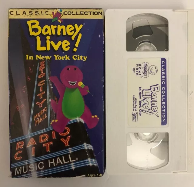 BARNEY - LIVE In New York City (VHS, 1994, Classic Collection) £46.31 ...