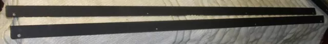 Set of 2 - Good lightly used Stern Pinball  - 43-7/8" Black Steel Side Rails