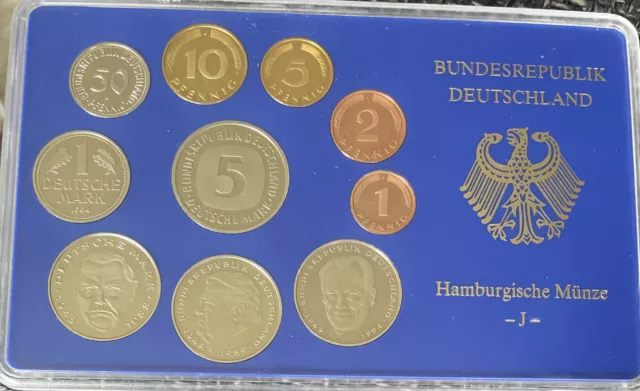 Kursmünzensatz DM / 1994 / J