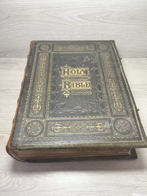 RARE Unique  1800’Holy Bible By Rev. John Browns Self Interpreting Family Bible