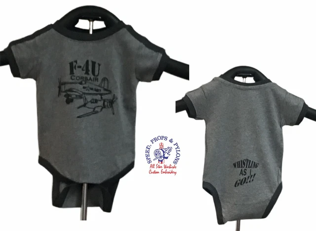 CLEARANCE F4-U Corsair WII Aircraft Body Suit Screen Printed Aircraft Design