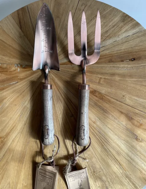 Personalised Copper Trowel And Fork Set