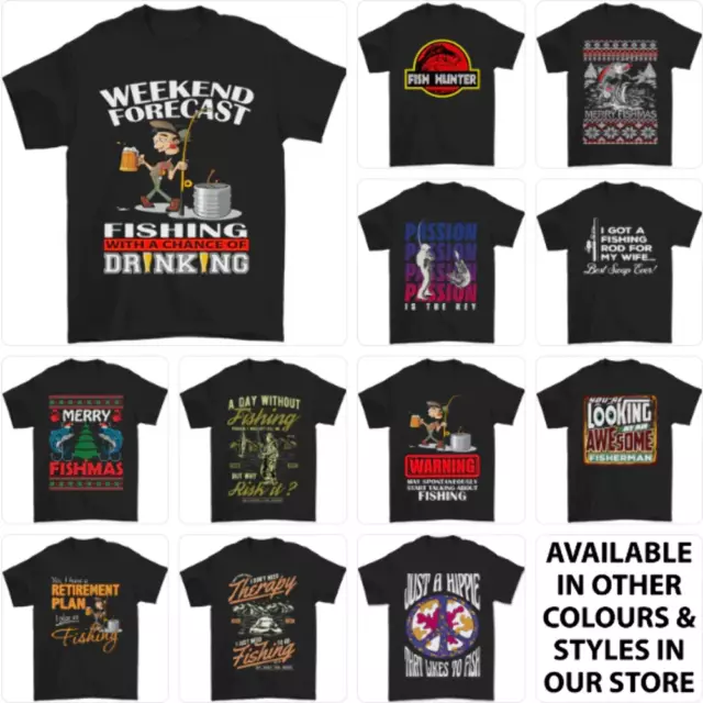 Divertente Pesca Uomo Pescatore T-Shirt Top 2a