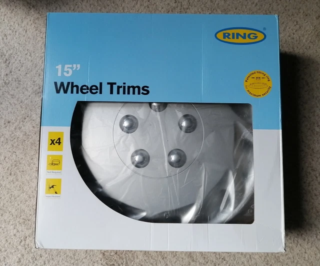 RING 'Unbranded' 15" inch New Silver Wheel Trims 'Set of 4' - FAST 24hr Dispatch
