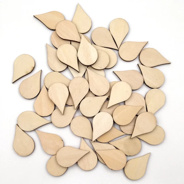 100 pz sottobicchieri in legno naturale bambù bambino ornamenti in legno