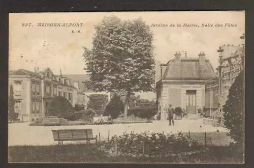 MAISONS-ALFORT: HALL OF PARTIES & GARDENS of the TOWN HALL
