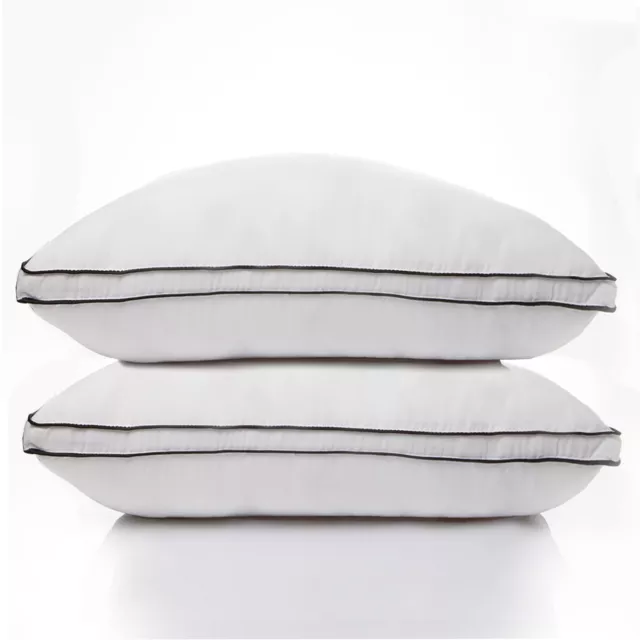 Casa Decor Silk Blend Pillow Hypoallergenic Gusset Twin Pack 3