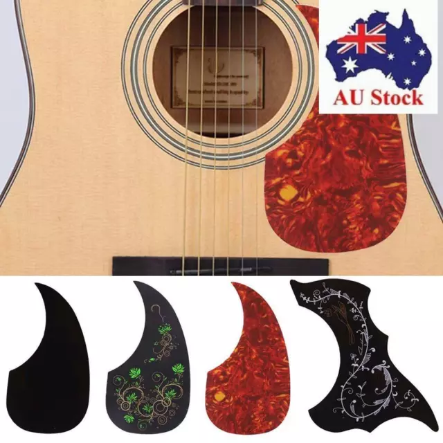 Sticker  Comma Shape Guitar Pickguard  Scratch Plate Folk Acoustic Pick Guard