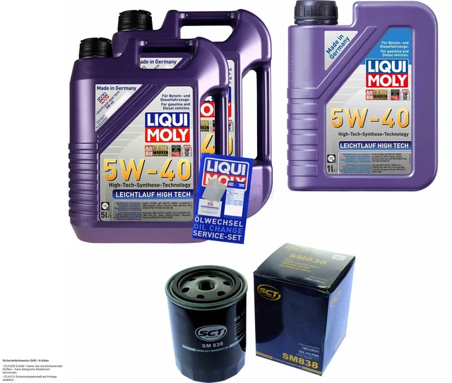 Kit Révision Huile 5W-30 + Filtre LIQUI MOLY/MANN - 5L Pour Ford Fiesta VI, Focus - Neuf