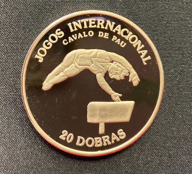 Sao Tome and Principe 20 dobras International Games Gymnastics coin 1984