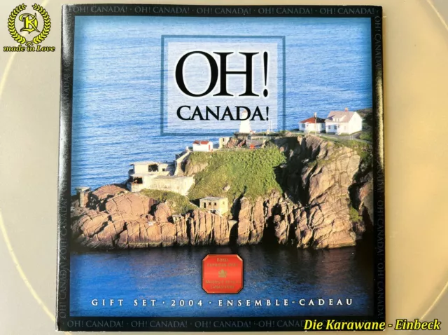 Kanada - OH! Canada Kursmünzensatz 2004 Komplette Satz - Klappfolder - ST