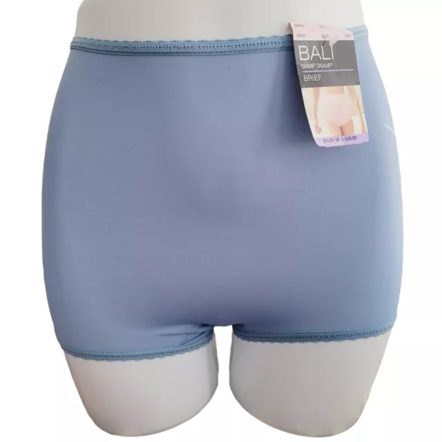 BALI SKIMP SKAMP Brief Panty Blue 2633 M6 Full Coverage Center Back Seam  Granny $8.99 - PicClick