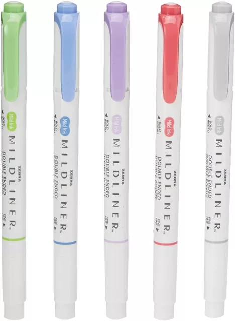 Zebra Pen MILDLINER Dual Tip Highlighter Pens, Pastel Highlighters Pens For Adul 3