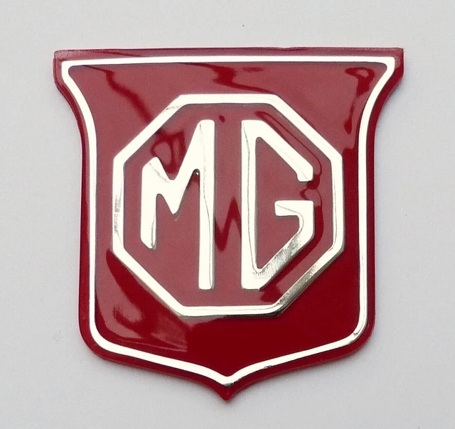 MGB & MGBGT / MGB GT Midget Red & Chrome Front Grill Badge, MGB part