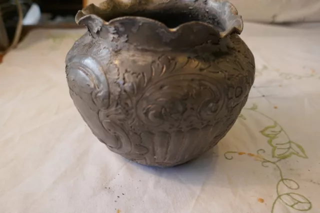 An English Made Early Pewter Bowl - It has stamps but i cannot read them.