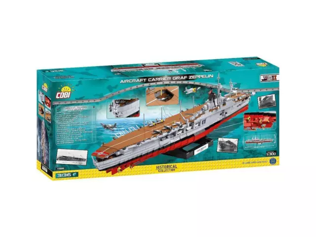 COBI TOYS World War II Aircraft Carrier GRAF ZEPPELIN Battleship- 1:300 Model WW 2