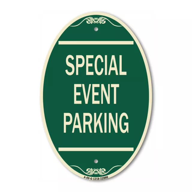 SignMission Designer Series Sign - Special Event Parking 12" x 18" Aluminum Sign
