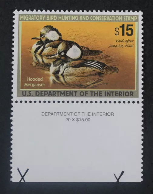 CKStamps: US Federal Duck Stamps Collection Scott#RW72 $15 Mint NH OG