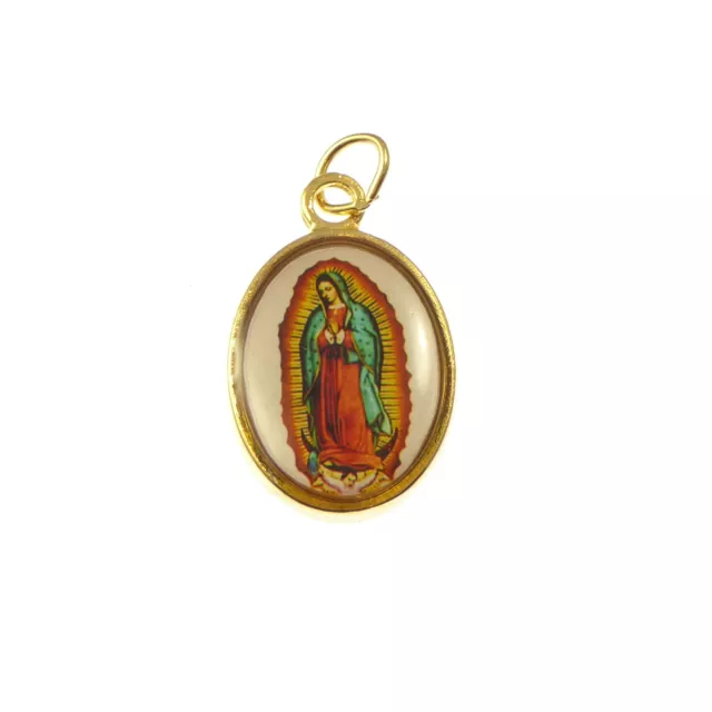 Our lady of guadalupe Virgin Mary christian rosary medal pendant Catholic