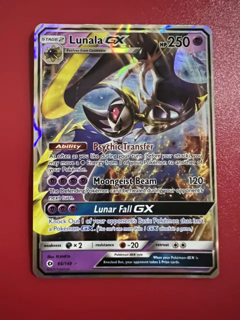 Lunala GX - Sun & Moon Pokémon card 141/149