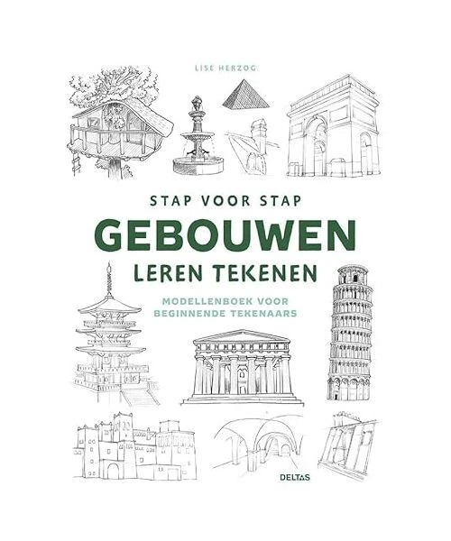 Stap Projecten STAP VOOR STAP gebouwen leren tekenen: Modellenboek voor beginnende ...