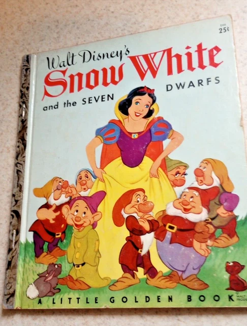 WALT DISNEY'S SNOW White and the Seven Dwarfs A Little Golden Book 1948 ...