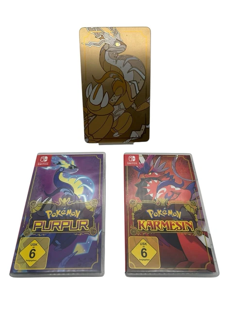 Pokémon Karmesin Und Pokémon Purpur Doppelpack Edition POKÉMON KARMESIN/POKÉMON PURPUR - Doppelpack Edition mit SteelBook
