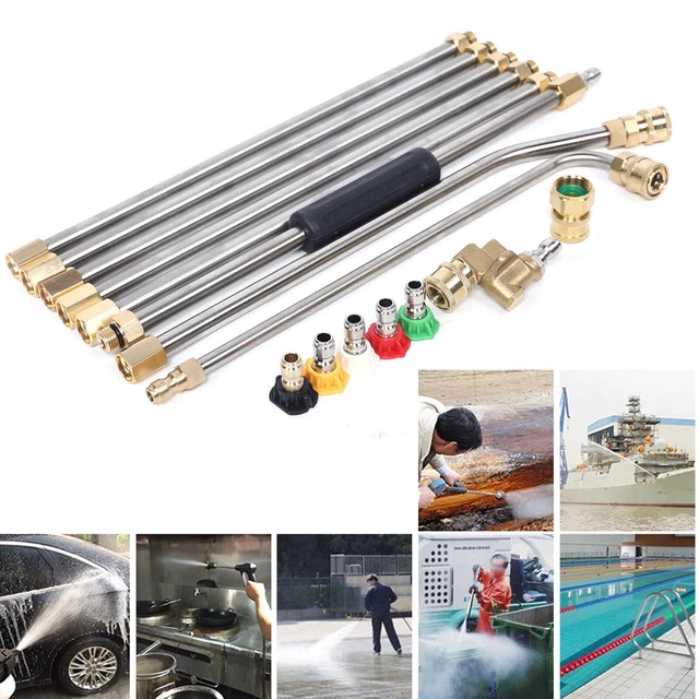 GARDEN HIGH PRESSURE Spray Lance Long Reach Water Hose Pipe Sprayer