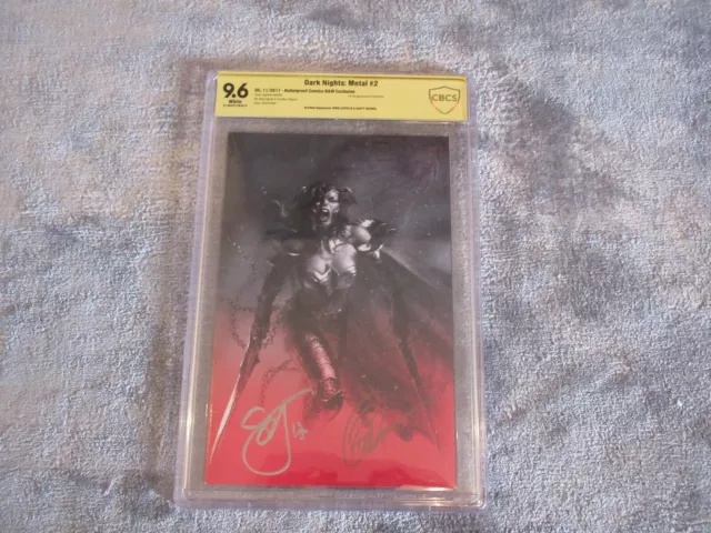 Dark Nights: Metal # 2, CBCS 9.6 Signed Capullo & Scott, DC Bulletproof Comics