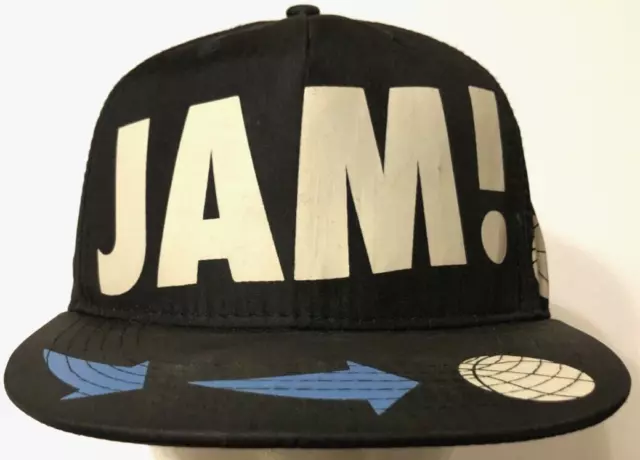 LEMAR & DAULEY Black Jam! Basketball Vintage White Snapback Cap Hat One Size
