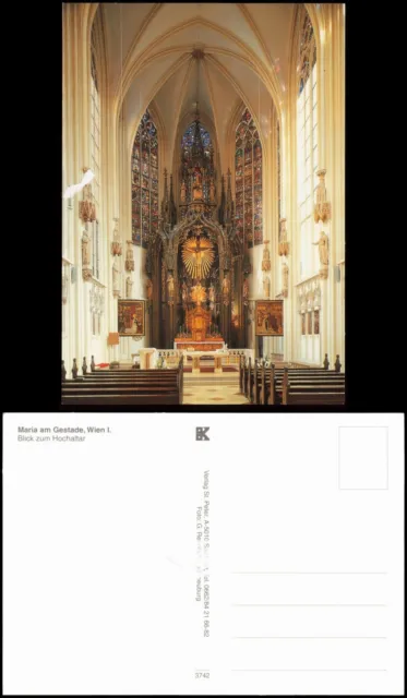 Ansichtskarte Wien Blick zum Hochaltar Maria am Gestade, Wien I. 1990