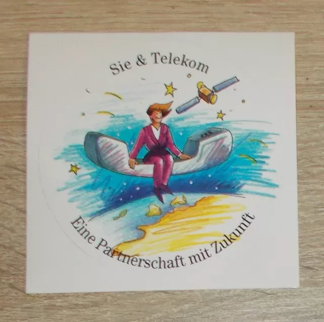 Alter Aufkleber | Sticker Sie & Telekom - Eine Partnerschaft mit Zukunft