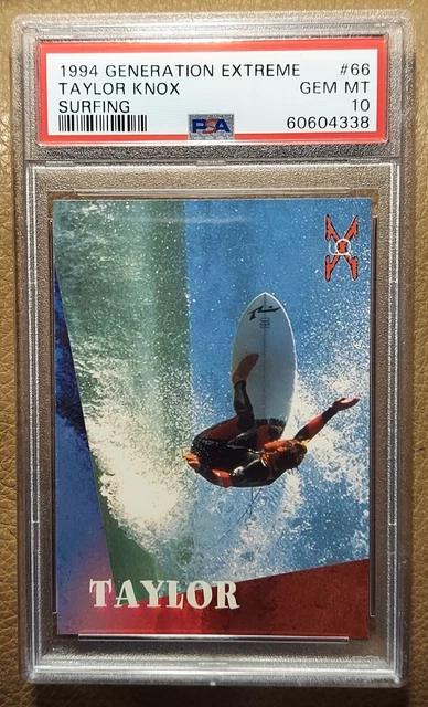 1994 Generation Extreme TAYLOR KNOX #66 Rookie RC PSA 10 GEM MT Surfing Pop 3