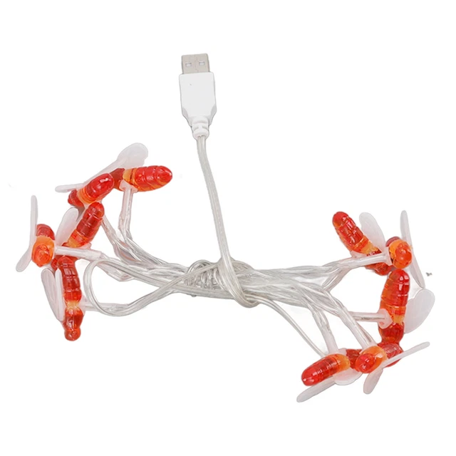(1M10L) LED String Lights Mini Decorative Lights USB Power Supply For