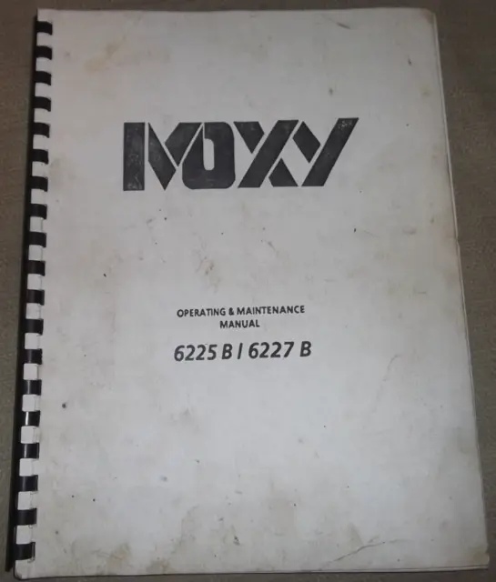 Moxy 6225-B 6227-B Dump Truck Operator Operation & Maintenance Manual Book