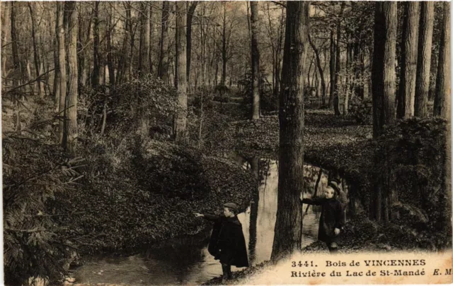 CPA PARIS 12e-Bois de Vincennes-Rivière du Lac de St Mandé (322745)