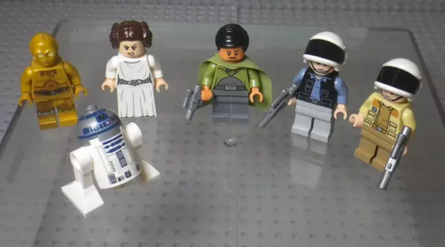 Minifigs Bail Organa Leia Antilles C3PO R2D2 - LEGO Star Wars 75244 Tantive IV