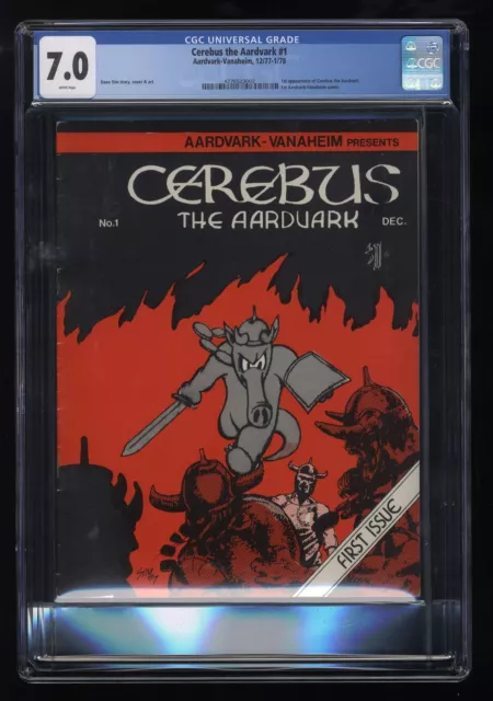 Cerebus (1978) #1 CGC FN/VF 7.0 White Pages 1st Print Origin 1st Appearance!