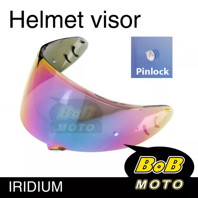 Iridium Tinted Shield Helmet Visor Pinlock Fit GT AIR Shoei Neotec GT-Air AU