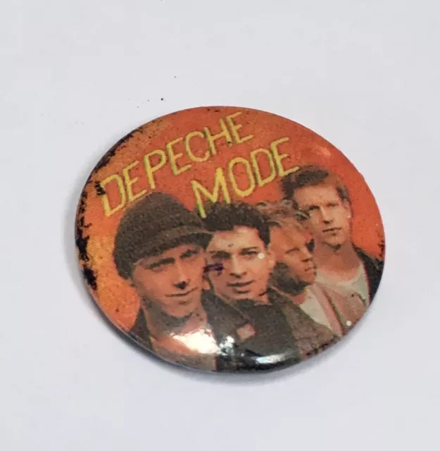 Old Vintage Depeche Mode Badge New Wave 80s Pop Music Rock Band