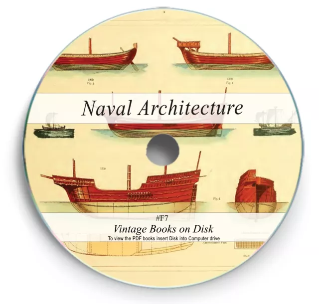 Rare Books on DVD - Ship Building Naval Architecture Marine Engineering Boat F7