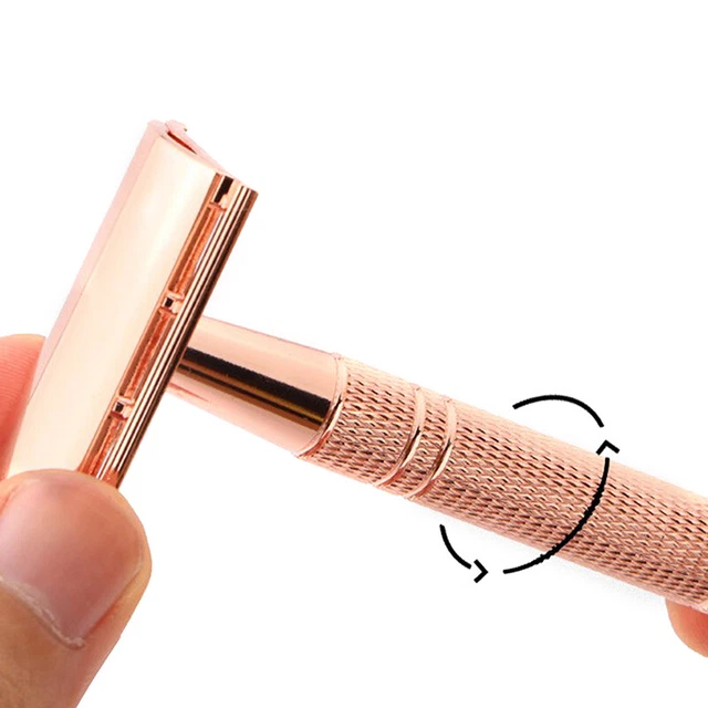 Afeitadora de seguridad clásica de doble filo para hombre afeitado y remoción de cabello para mujer-JQ