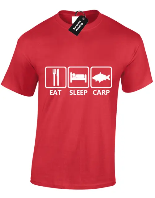 Maglietta Eat Sleep Carp Bambini Bambini Top Pesca Pesca Pesca Pescatore Idea Regalo 3