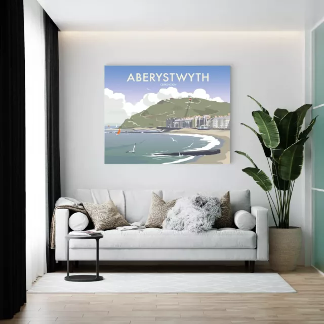 Aberystwyth Art Print by Dave Thompson - in multiple sizes A4 / A3 / A2 / A1