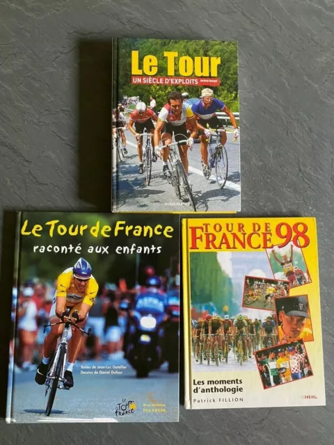 lot de livre cyclisme - tour de france