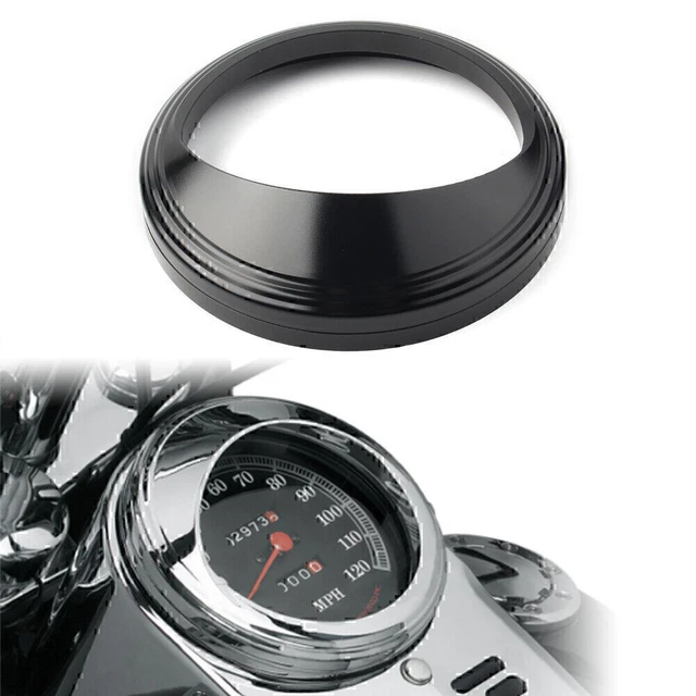 5" Speedometer Gauge Bezel Covers Trim Ring Visor For Harley Low Rider 1985